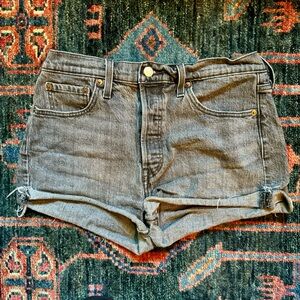 Levi’s 501 Black Wash Jean Shorts